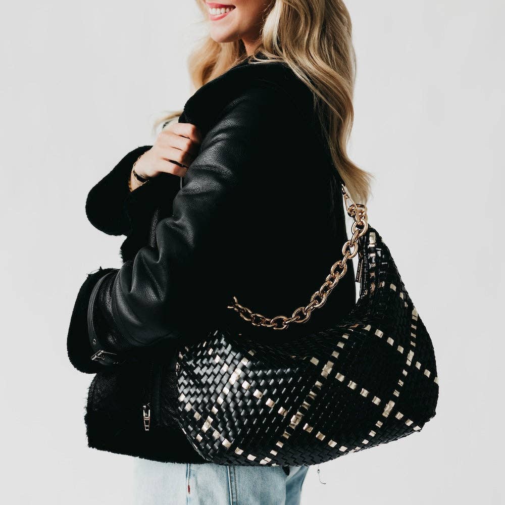 Sienna Slouchy Woven Shoulder Bag - TOP SELLER