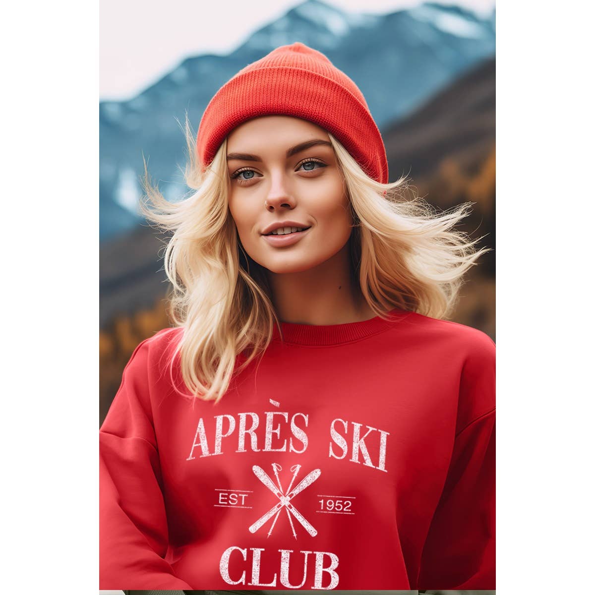 APRES SKI CLUB VINTAGE  GRAPHIC  SWEATSHIRTS