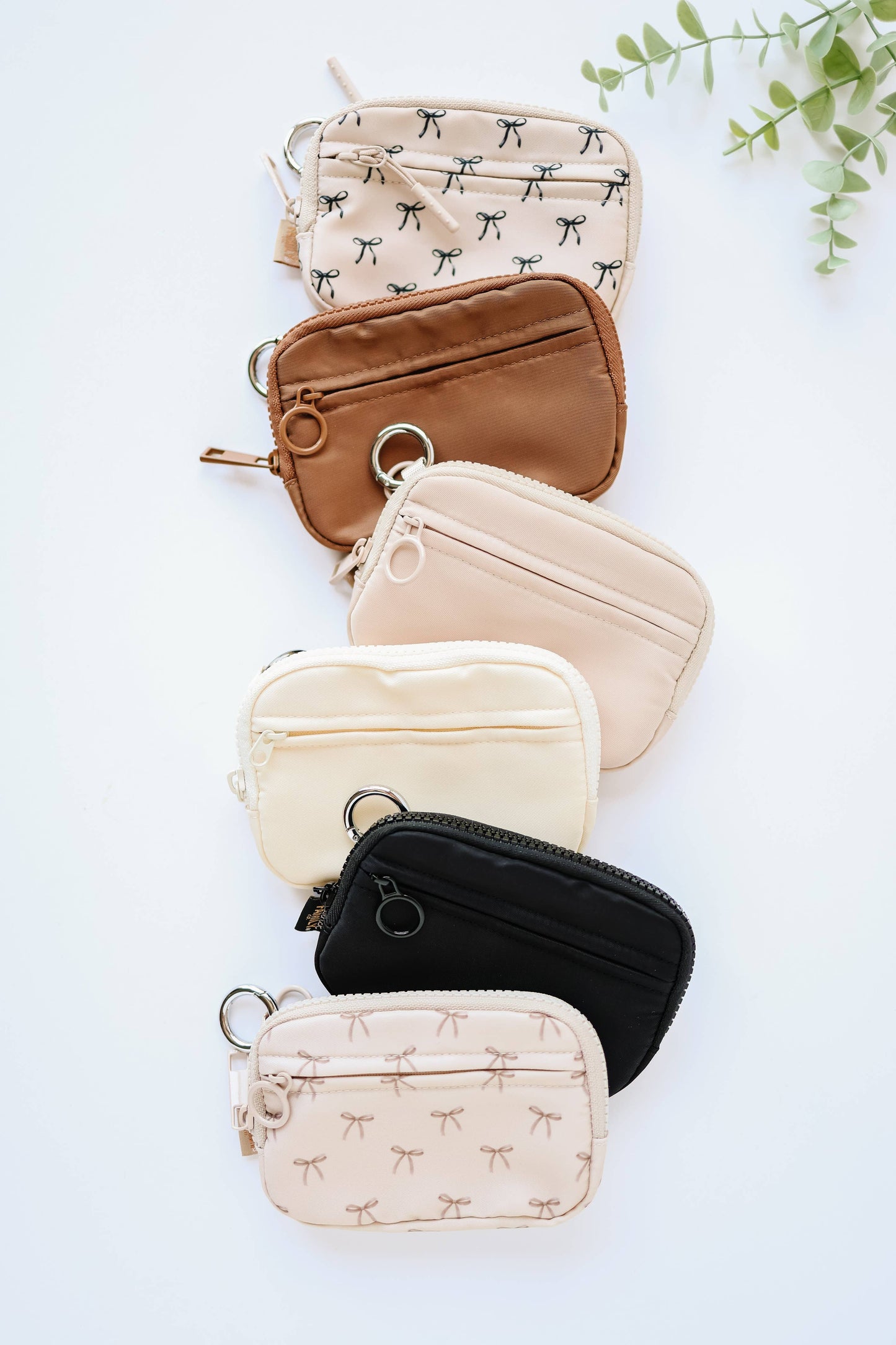 Keychain Wallet with Wrist Lanyard, Compact Card Holder