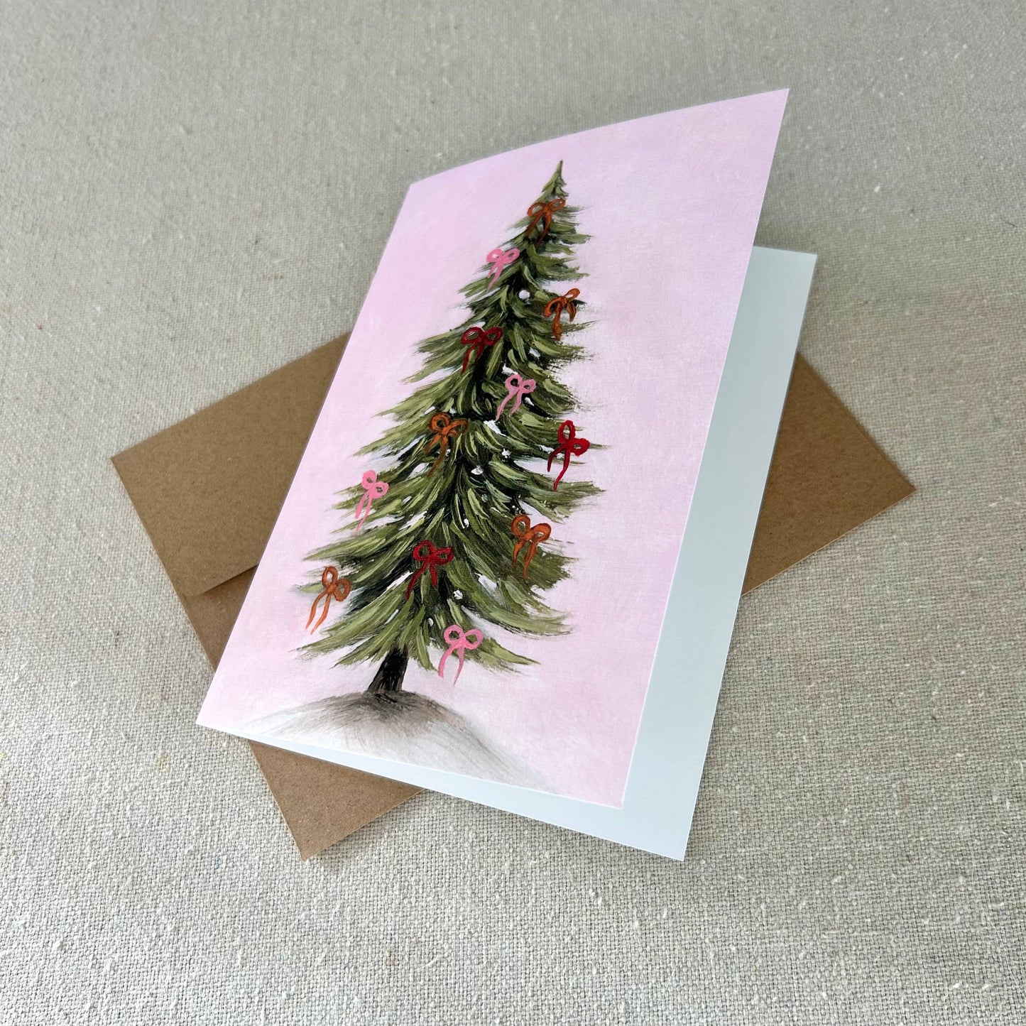 "Tied Up in Pink" Greeting Card Set
