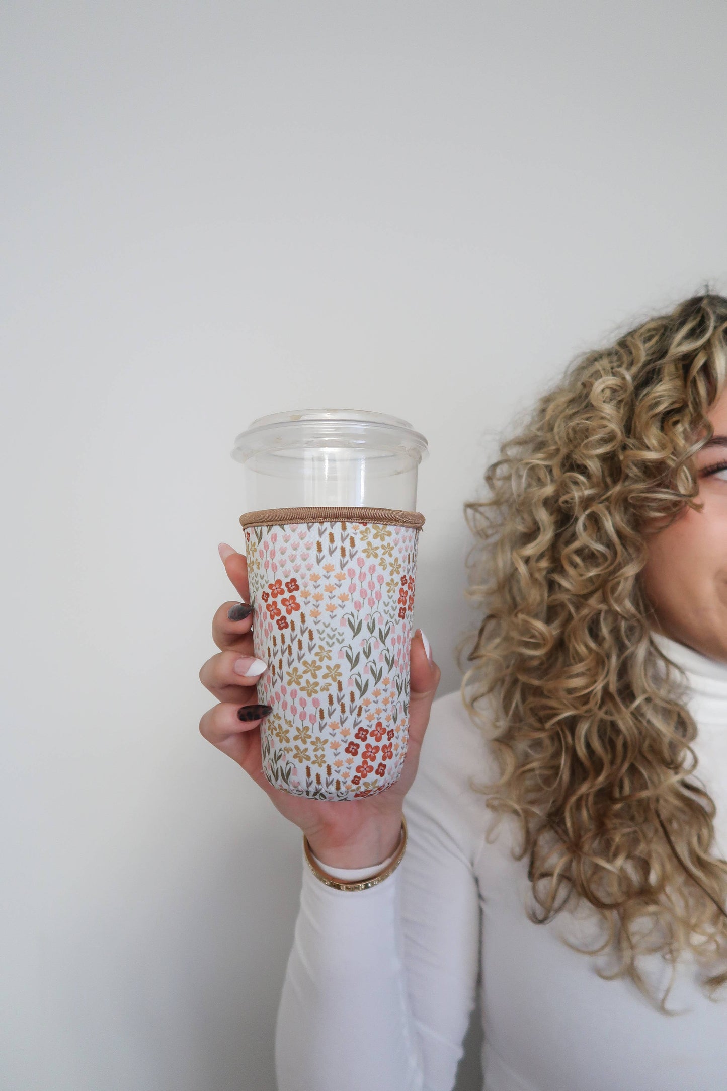 Iced Coffee Drink Sleeve, Beverage Cup Sleeve,