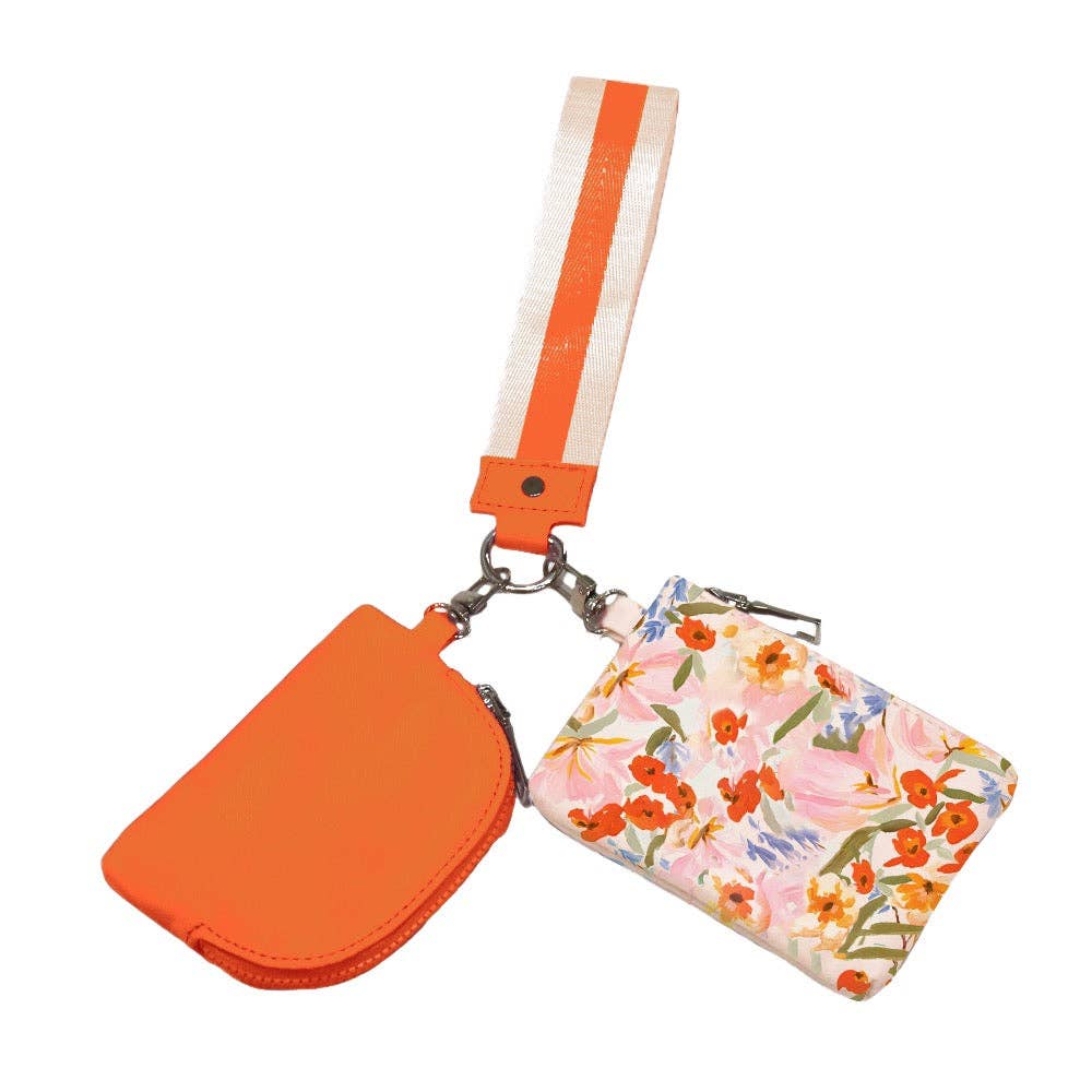 Summer Spritz Dual Pouch Wristlet