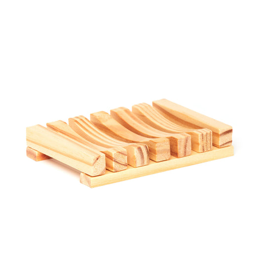 Wood Soap Dish (Natural Color, Unbranded, Unpackaged) 