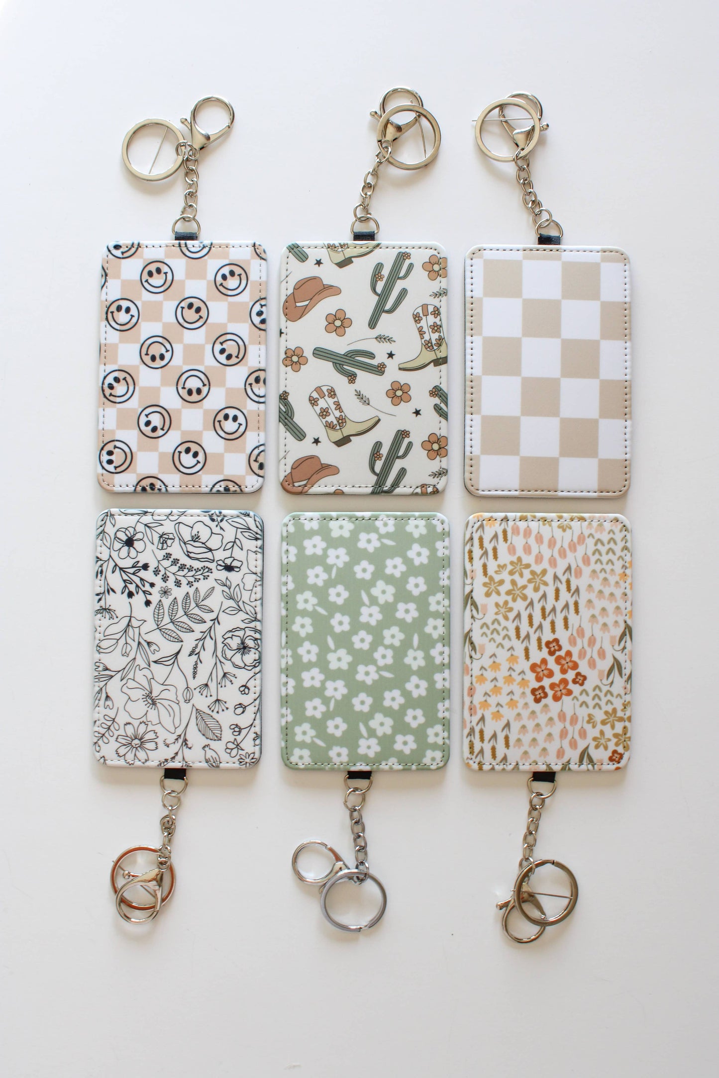 Card Holder with 2 Slots, Compact ID Holder for Work & Trave