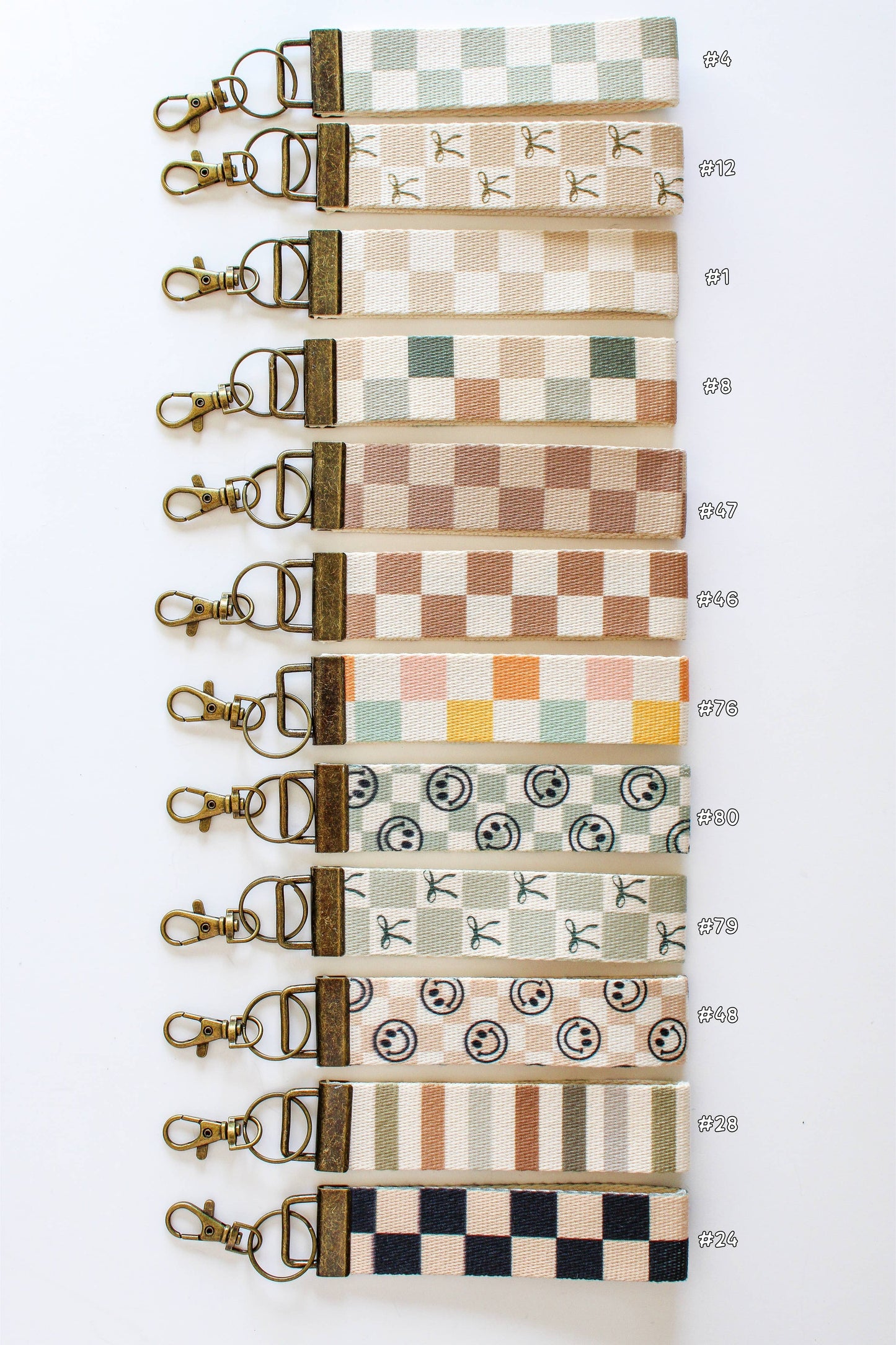 Canvas Wrist Keychain Lanyard, Key wristlet