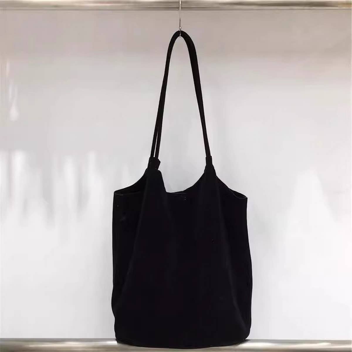 Vintage Faux Suede Tote–Soft &Spacious Shoulder Bag_CWAB4107