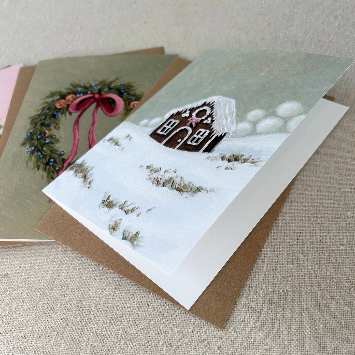 "Tied Up in Pink" Greeting Card Set
