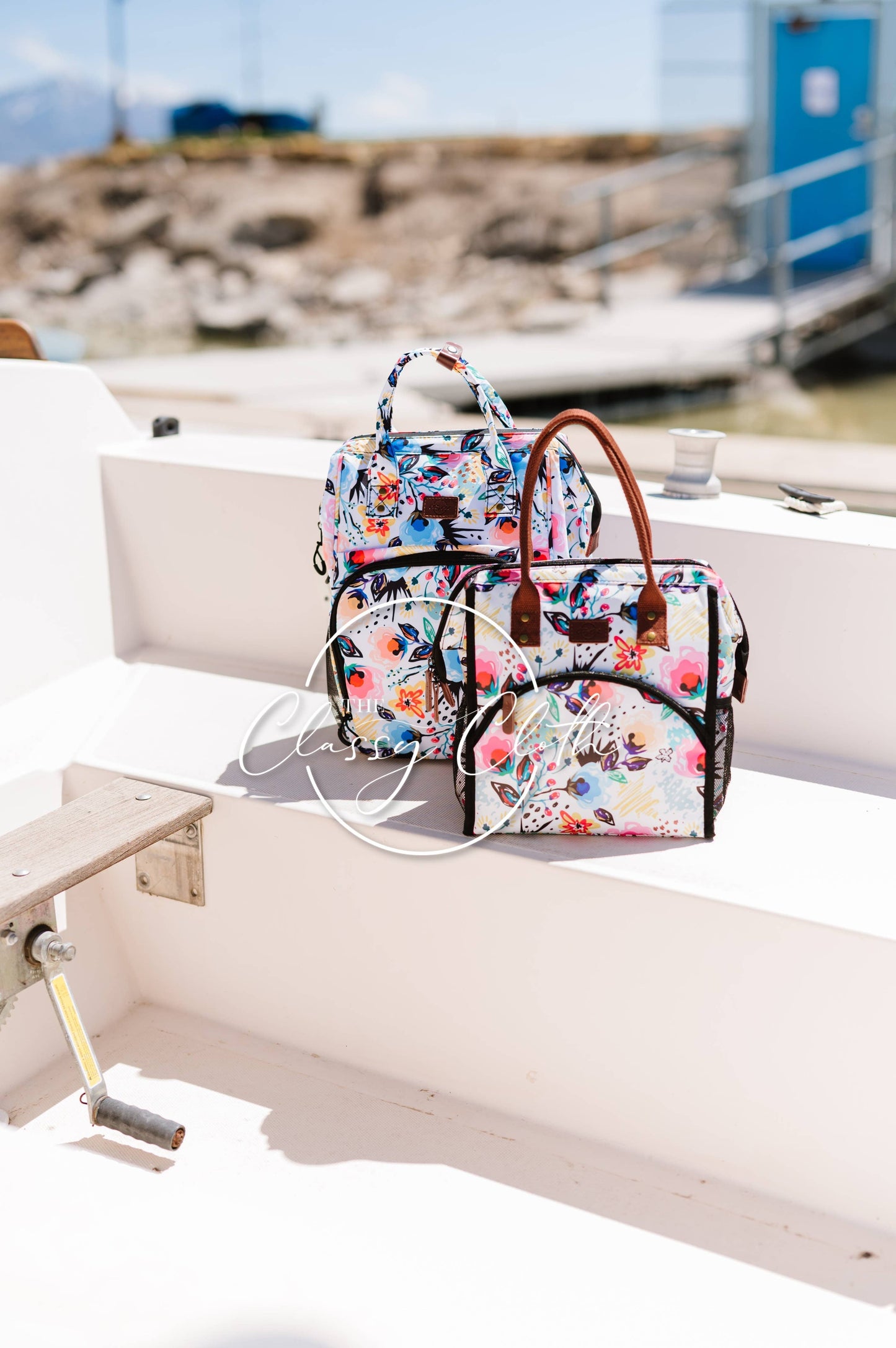 Cooler Lunch Backpack - Floral Sketch RTS