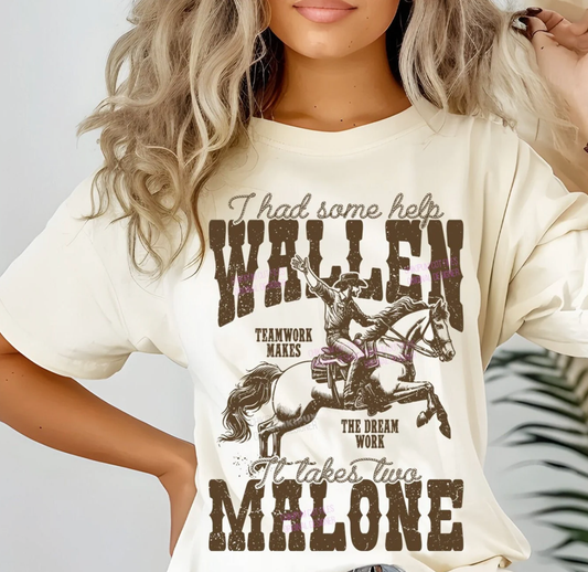 Wallen Malone I Had Some Help Tee