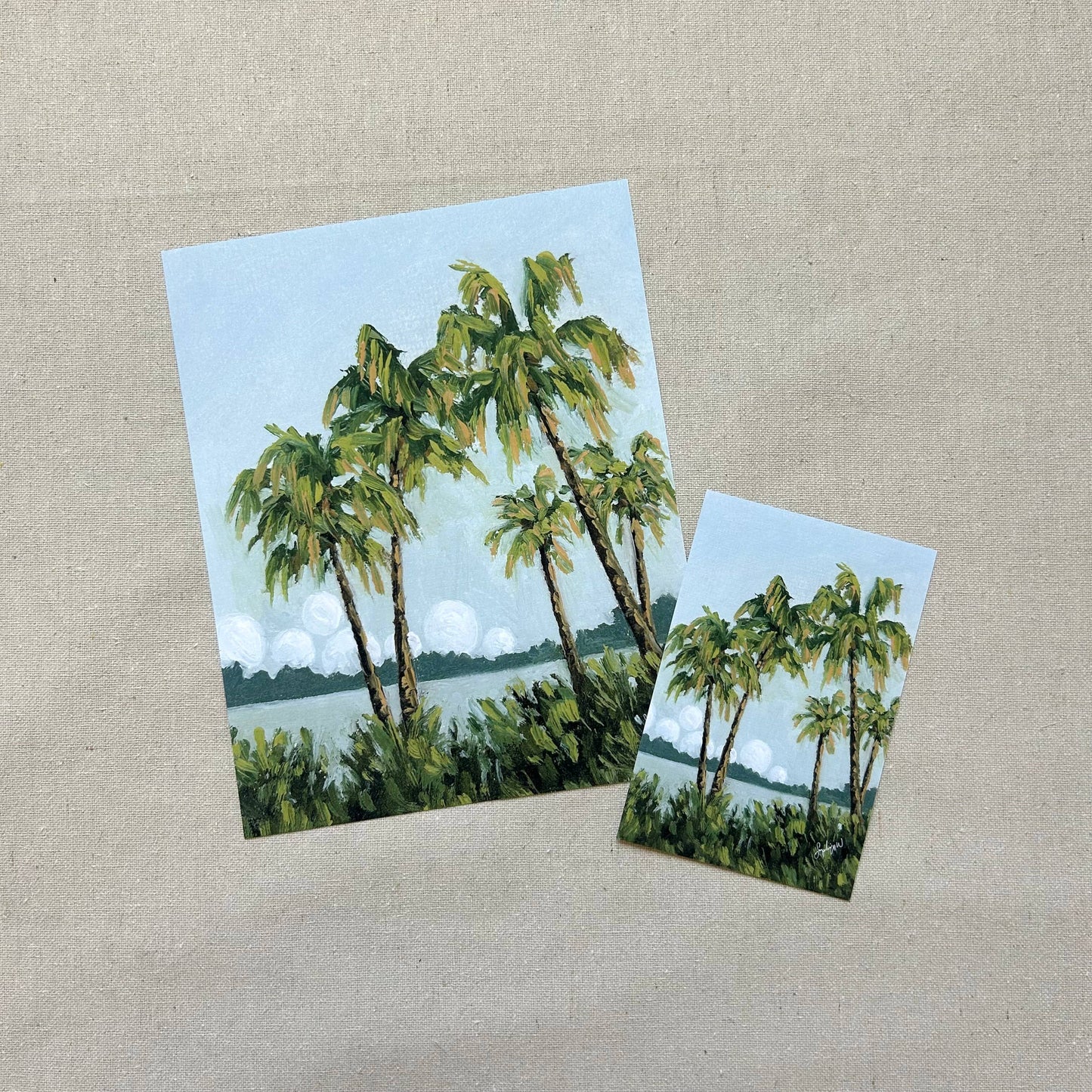 "Where the Palm Trees Lean" Fine Art Print