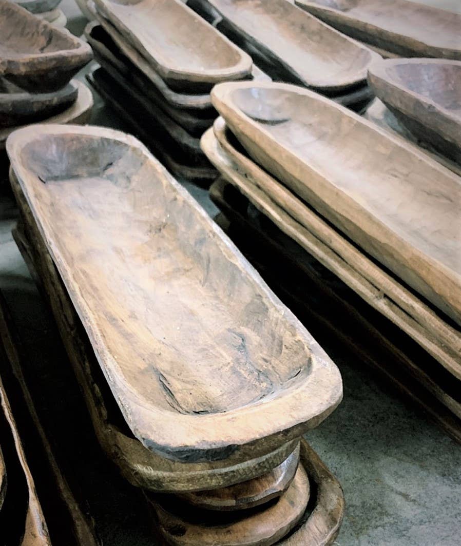 Hand Carved Baguette Bowl