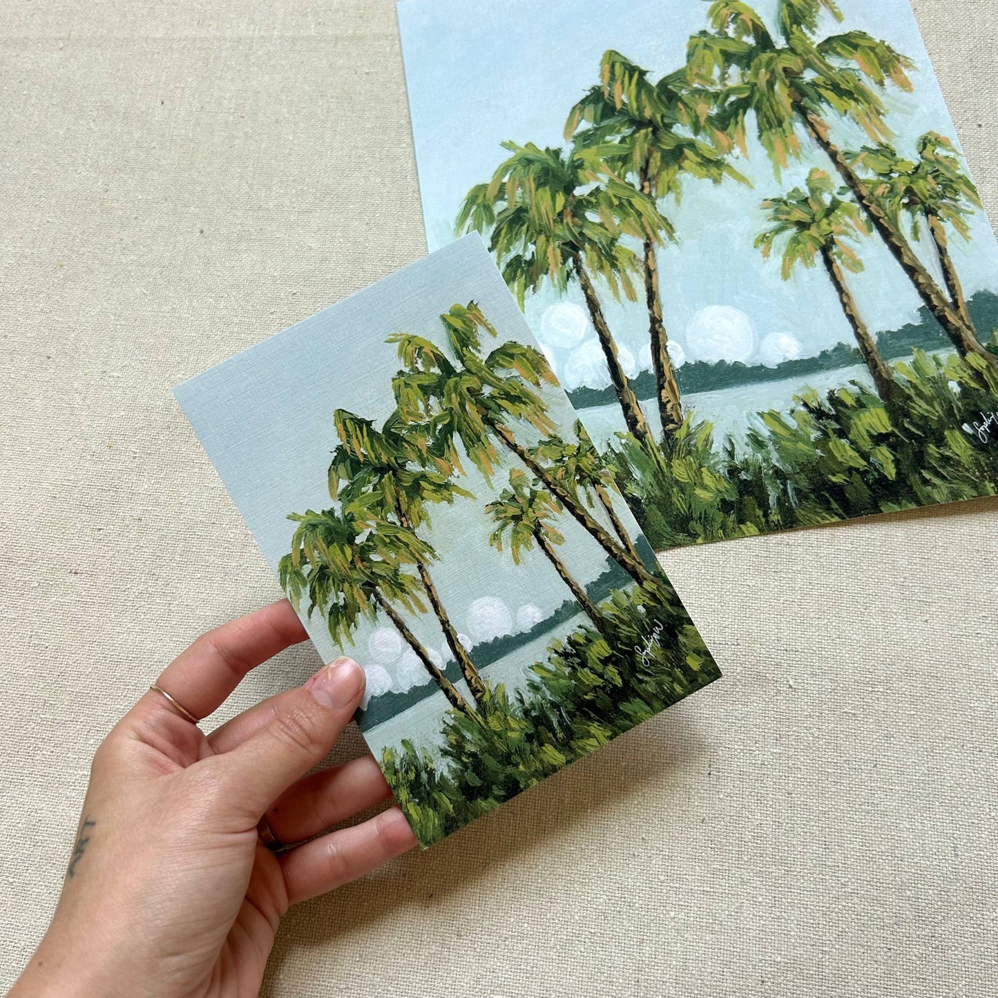 "Where the Palm Trees Lean" Fine Art Print
