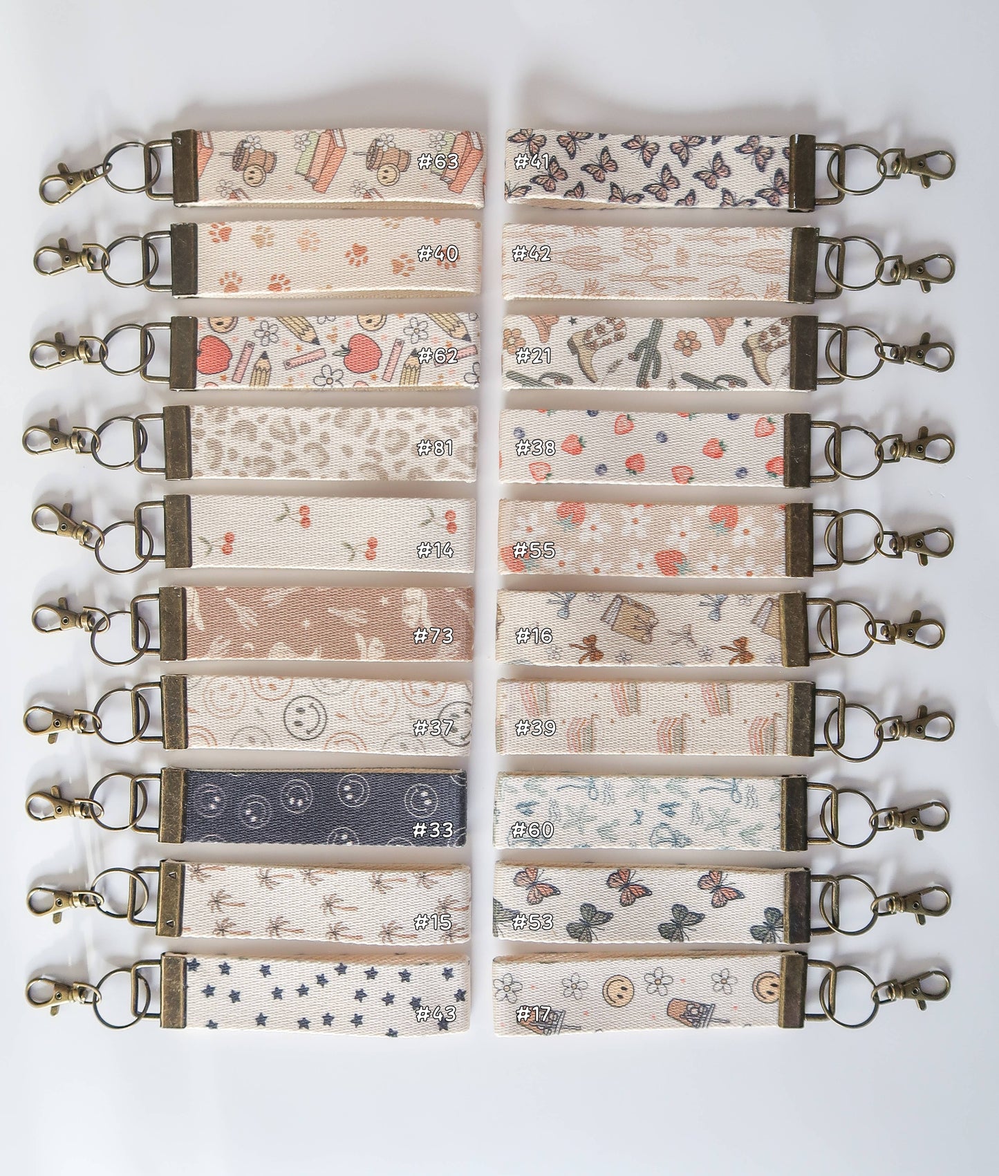 Canvas Wrist Keychain Lanyard, Key wristlet