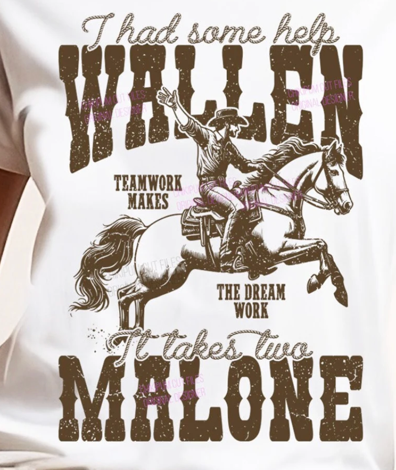 Wallen Malone I Had Some Help Tee