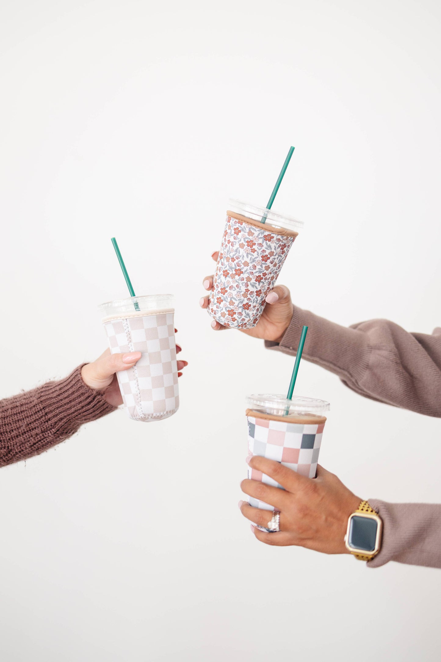 Iced Coffee Drink Sleeve, Beverage Cup Sleeve: #12 cactus cowgirl