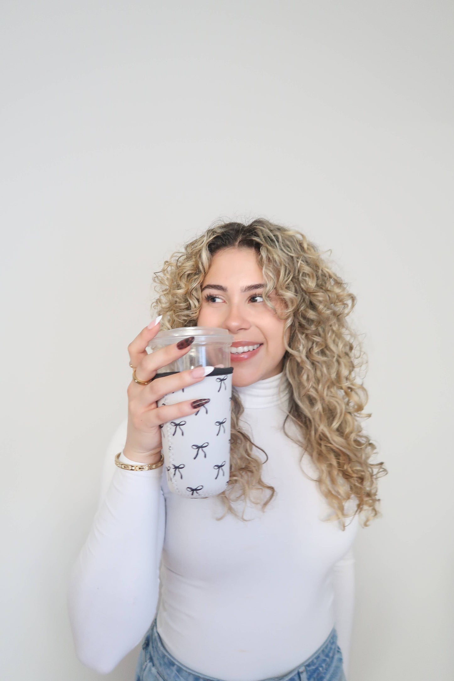 Iced Coffee Drink Sleeve, Beverage Cup Sleeve,