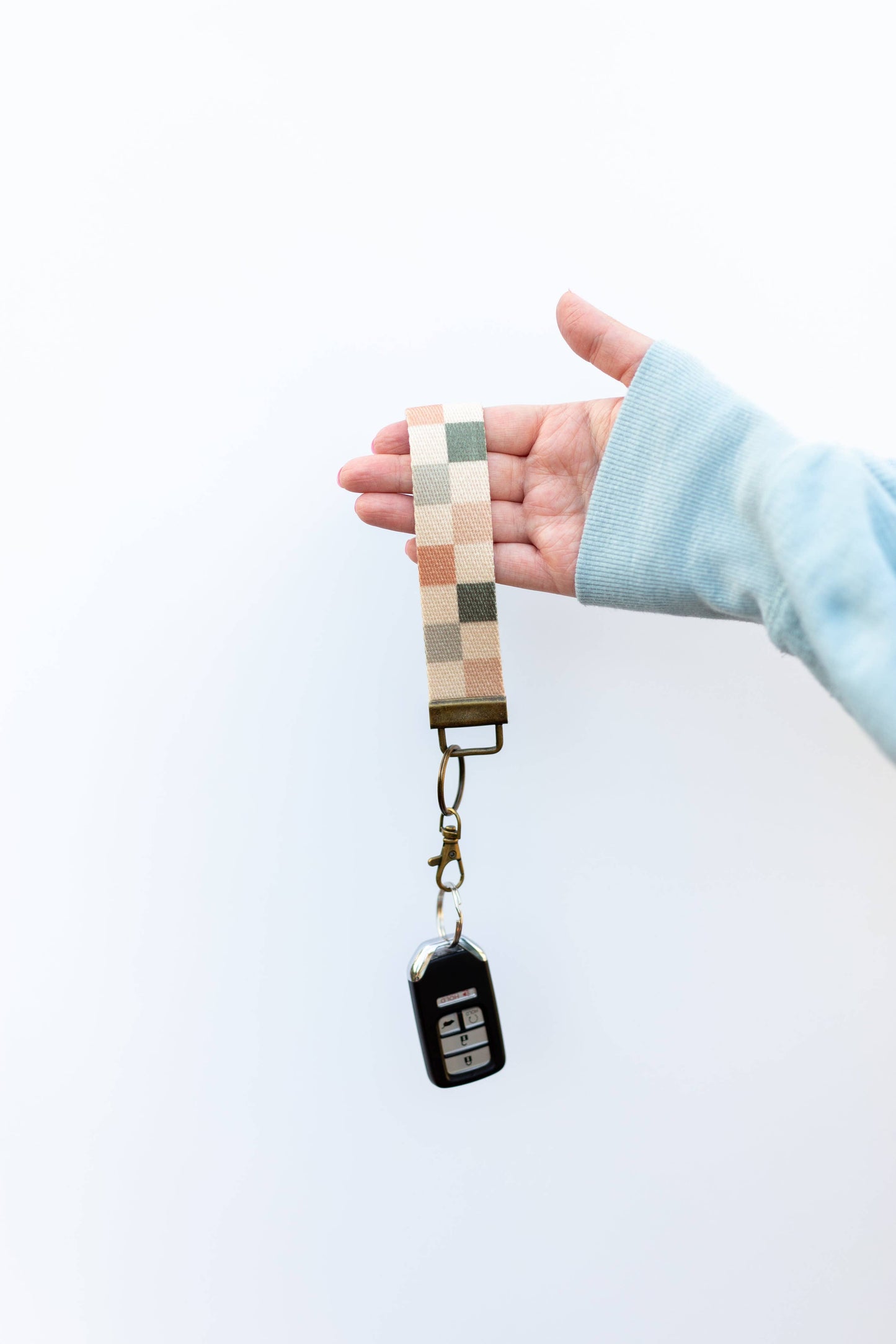 Leather Keychain Wallet with Wrist Lanyard – Card Holder, ID Case, Key Fob Wallet, Small Wallet for Women
