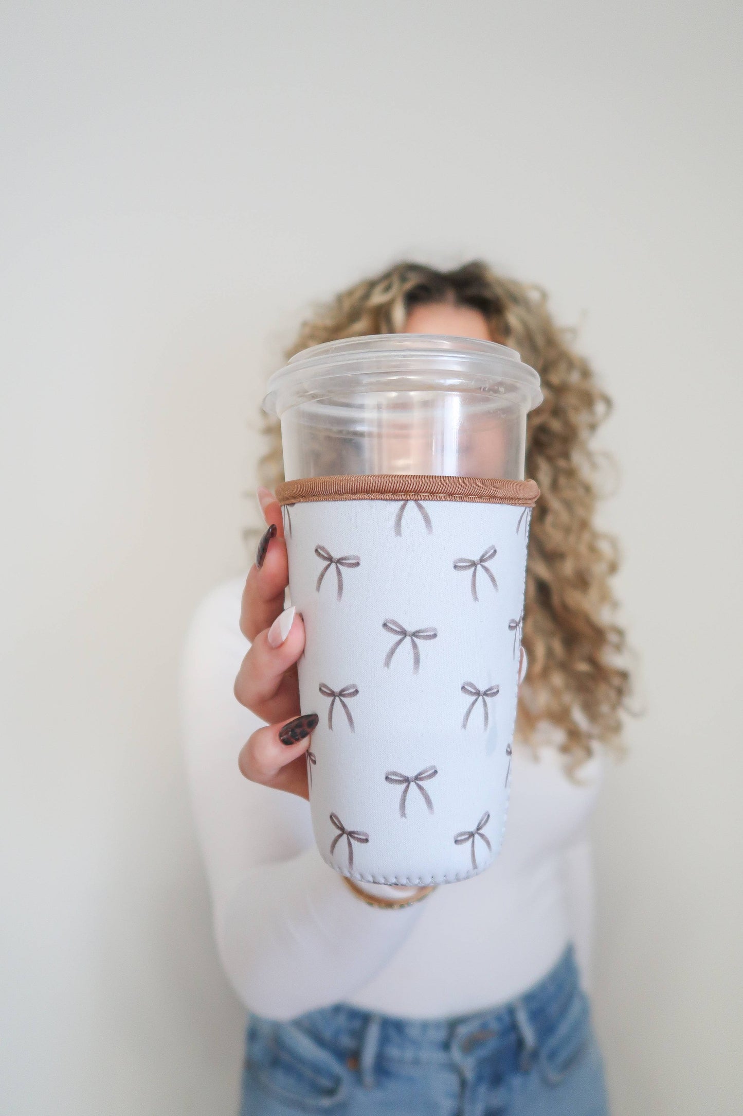 Iced Coffee Drink Sleeve, Beverage Cup Sleeve,