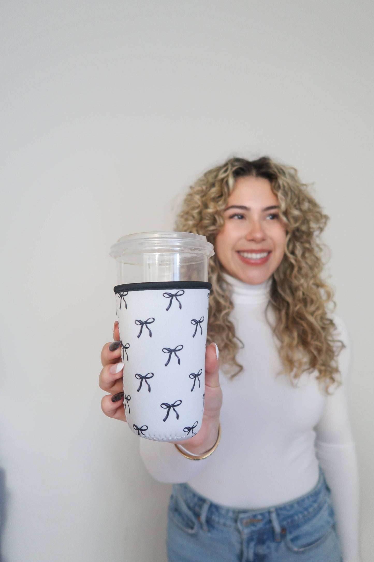 Iced Coffee Drink Sleeve, Beverage Cup Sleeve,