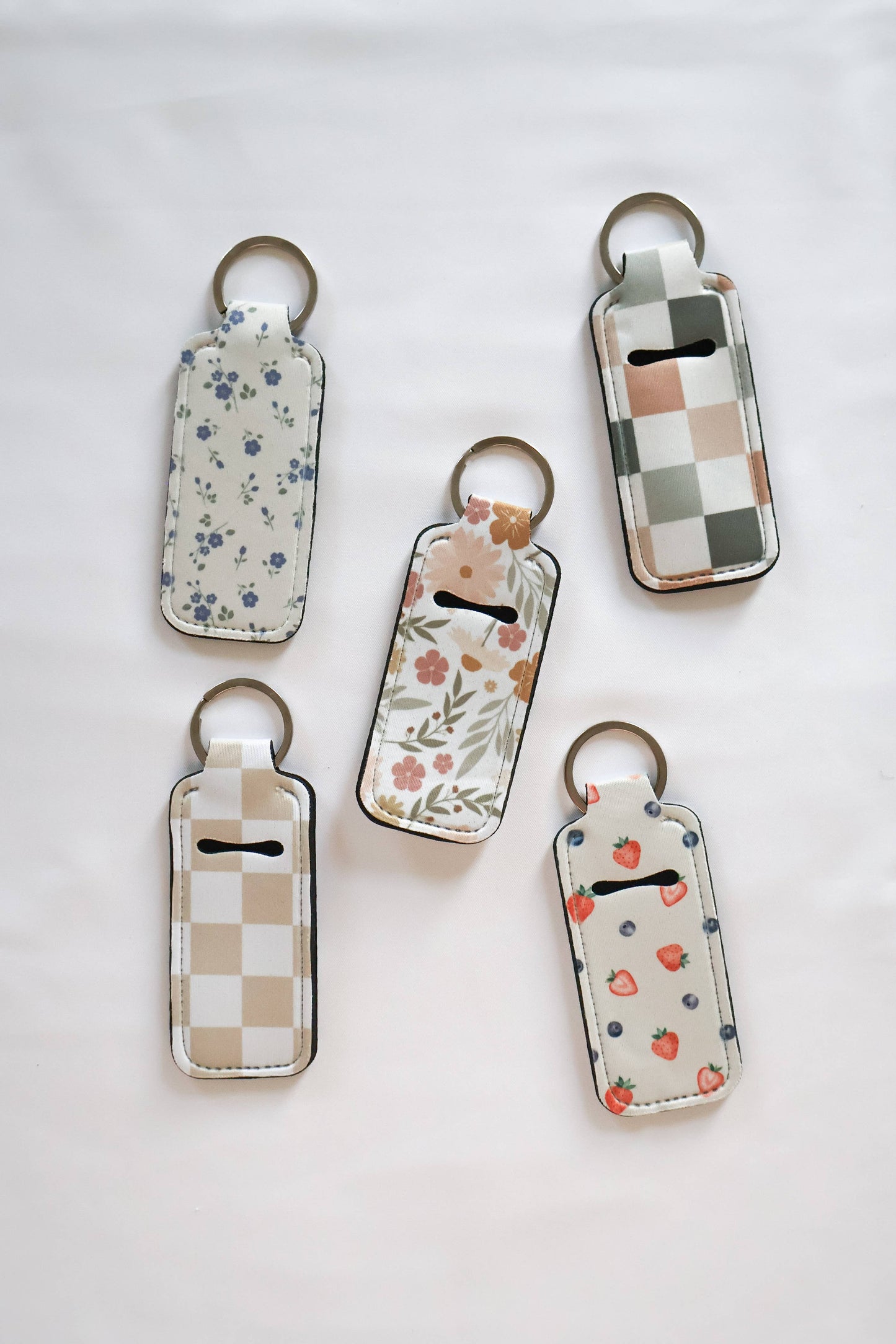 Chapstick Holder Keychain, Lip Balm & Stick Holder Keychain