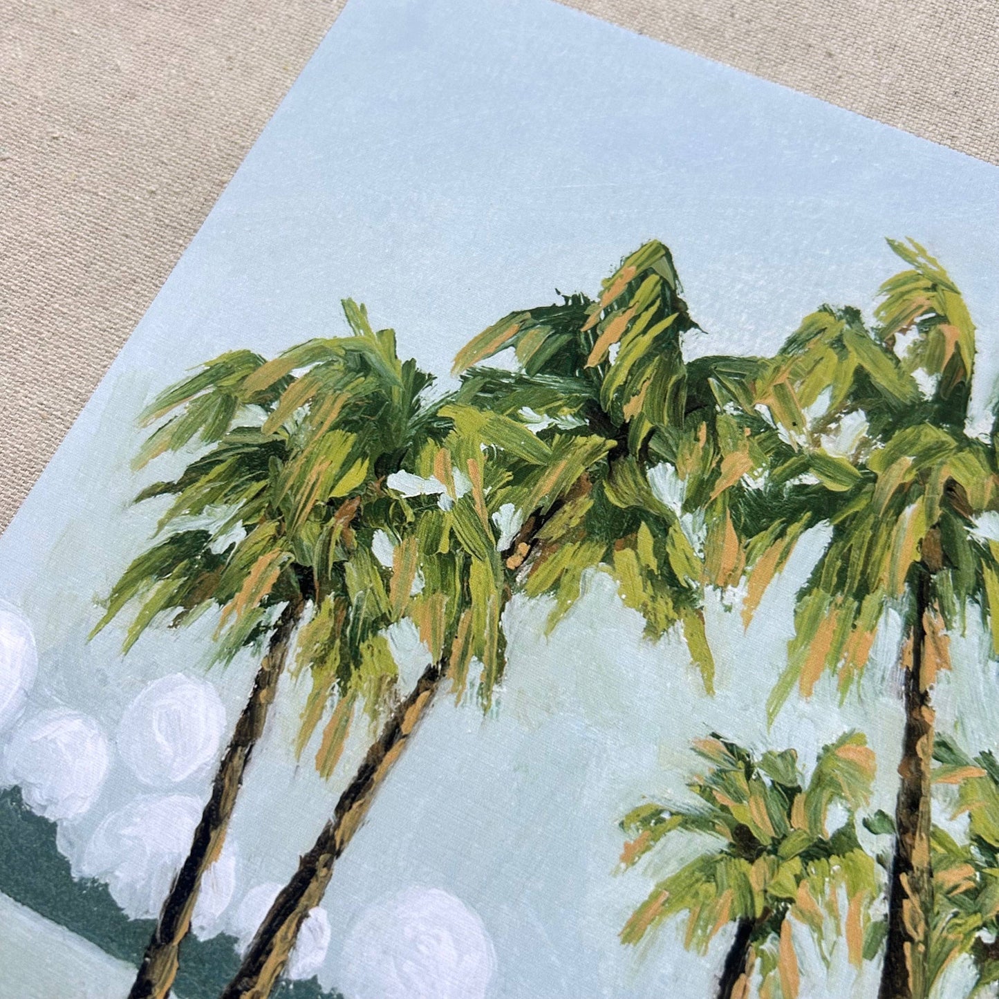 "Where the Palm Trees Lean" Fine Art Print