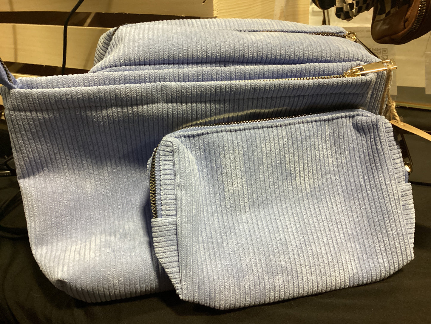 3 Piece Travel Set Makeup Bag (Lt Blue)