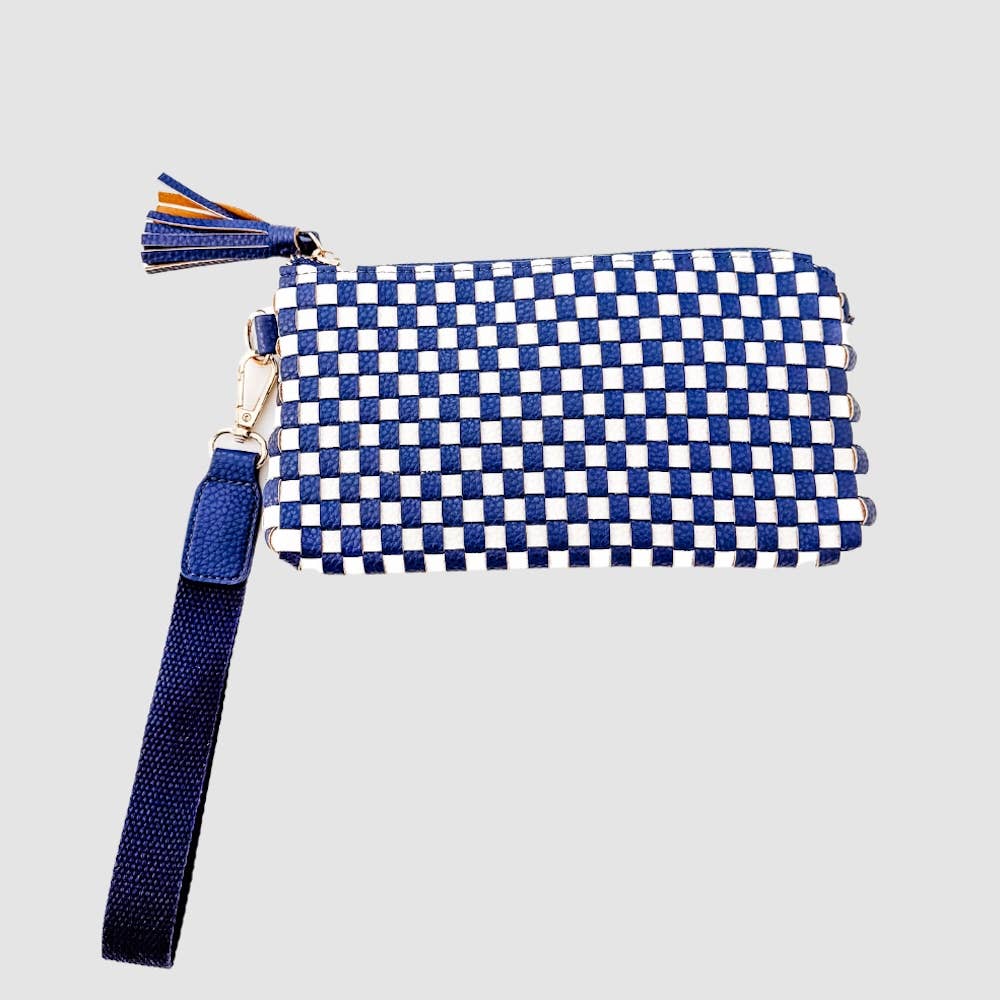 Emma Woven Clutch Wristlet