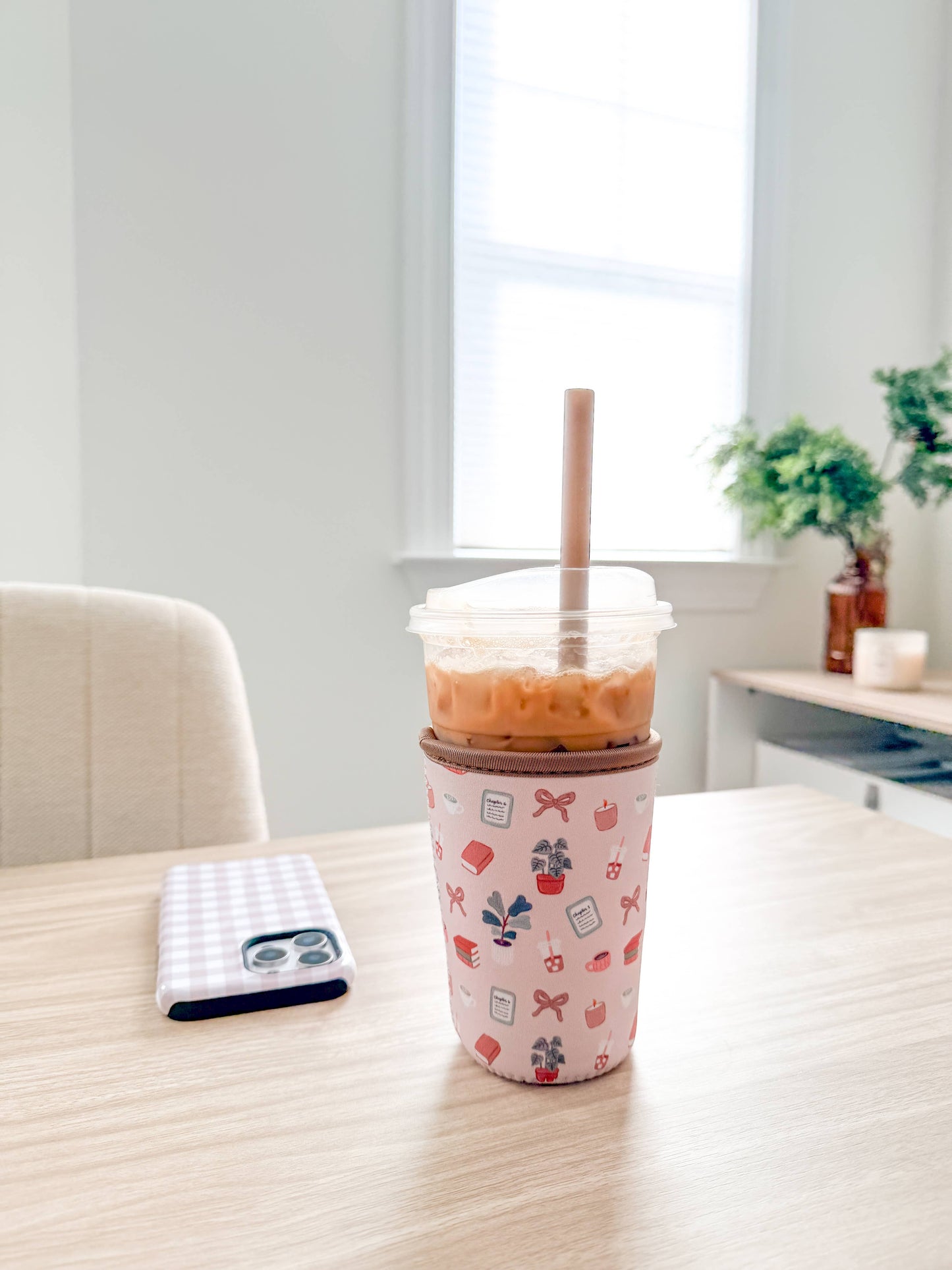 Iced Coffee Drink Sleeve, Beverage Cup Sleeve: #20 coffee smiley