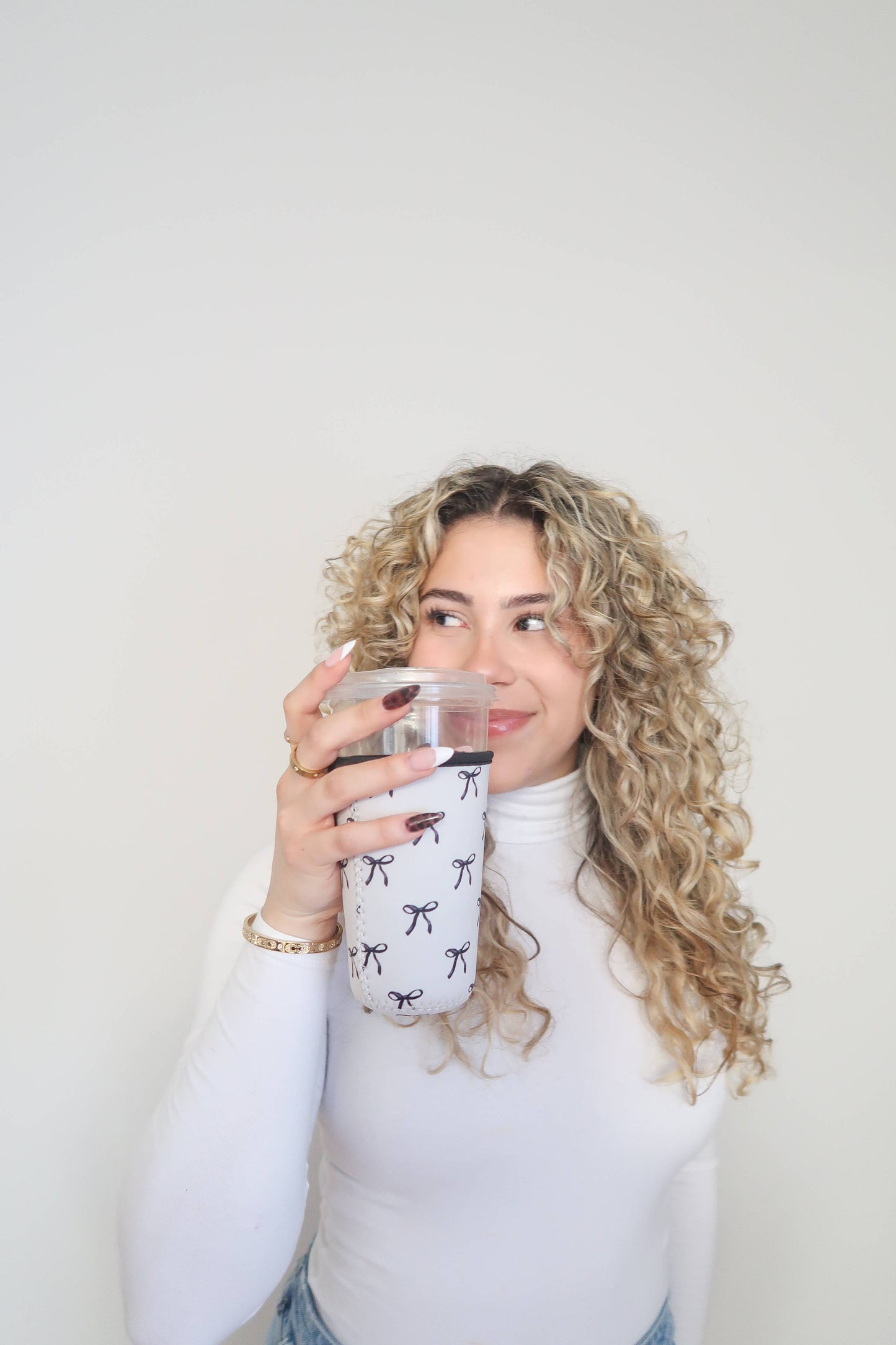 Iced Coffee Drink Sleeve, Beverage Cup Sleeve,