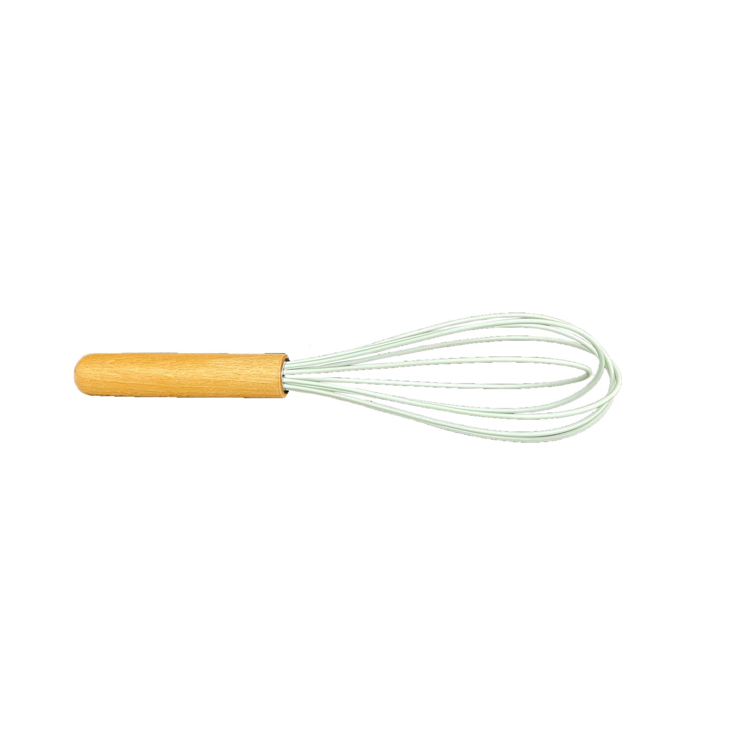 10" Silicone Egg Whisk with Wooden Handle