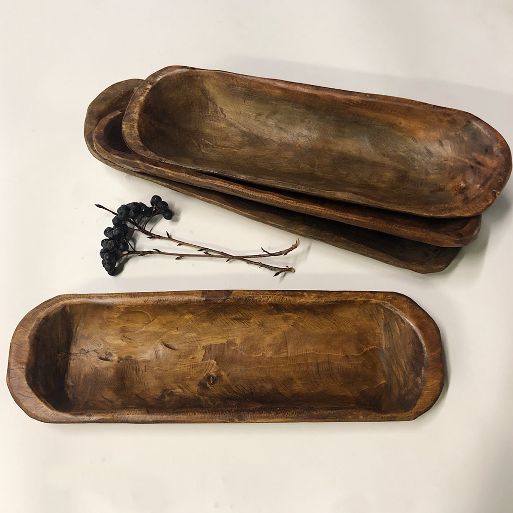 Hand Carved Baguette Bowl